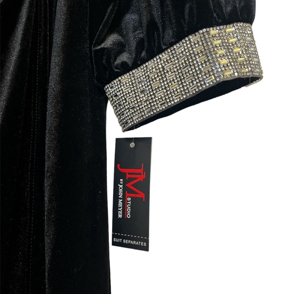 John Meyer Studio | NWT Black Velvet Maxi Dress - Size 20W - Picture 3 of 7